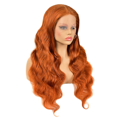 Remy Hair Top Grade Brasileiro 13*4 Highlight Peruca com Ginger Color HD renda Frontal