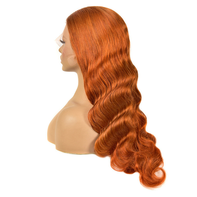 Remy Hair Top Grade Brasileiro 13*4 Highlight Peruca com Ginger Color HD renda Frontal