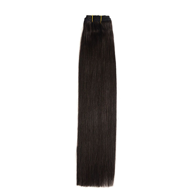 100% Extensões de Cabelo Humano Cuticle Completo Duplo Desenhado Vermelho Verdadeiro Virgem Natural Remy Invisível Clipe Sem costura
