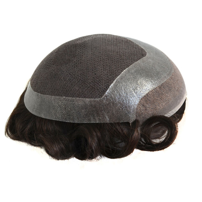 HD estilo e renda macia cabelo masculino peruca 6 polegadas comprimento Afro rizado tecido toupee para homens negros