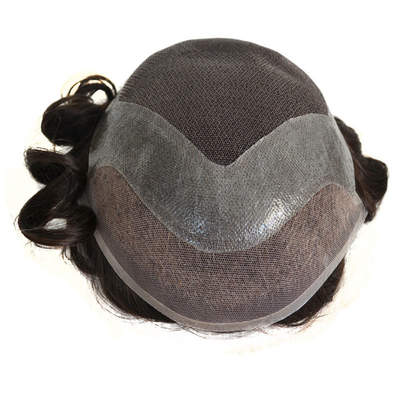 HD estilo e renda macia cabelo masculino peruca 6 polegadas comprimento Afro rizado tecido toupee para homens negros