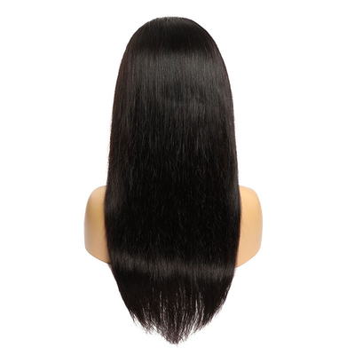 180% Densidade HD Transparente Finete Suíço Frontal Perúvico Peruca Direita Para Mulheres Negras