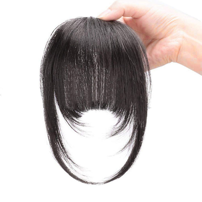 Toupee Design Left Remy Brasília Cabelo Humano Bangs Clip In Extensão de Cabelo para Mulheres Negras