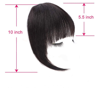 Toupee Design Left Remy Brasília Cabelo Humano Bangs Clip In Extensão de Cabelo para Mulheres Negras