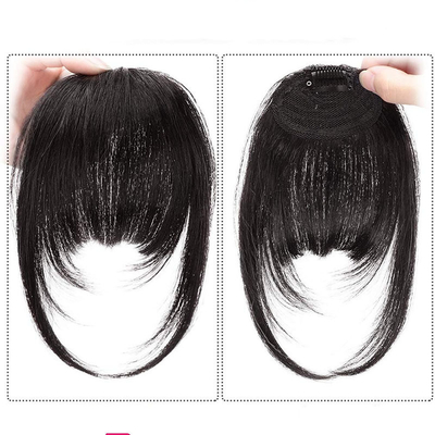 Toupee Design Left Remy Brasília Cabelo Humano Bangs Clip In Extensão de Cabelo para Mulheres Negras