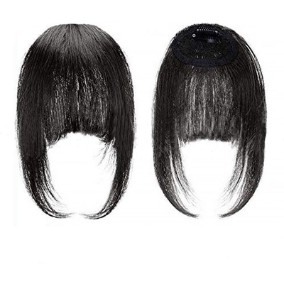 Toupee Design Left Remy Brasília Cabelo Humano Bangs Clip In Extensão de Cabelo para Mulheres Negras