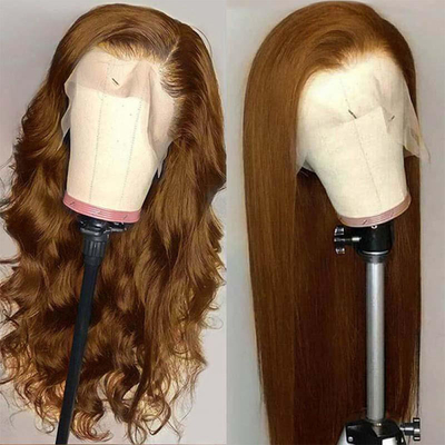 OEM/ODM 4*4 fecho Perucas de cabelo humano 13*4/13*6 renda Frontal Tamanho médio Cabelo virgem