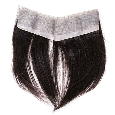 Super PU Skin Hair Topper 100% cabelo humano Design de Toupee Direito com Invisível V Loop Frente