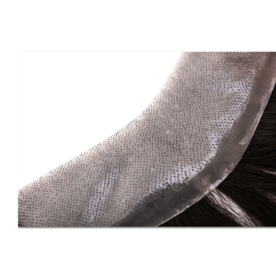 Super PU Skin Hair Topper 100% cabelo humano Design de Toupee Direito com Invisível V Loop Frente