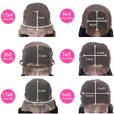 Suave e Brilhante Laranja Cor de gengibre Humano Peruca de Cabelo Curly Remy com encaixe HD Frontal