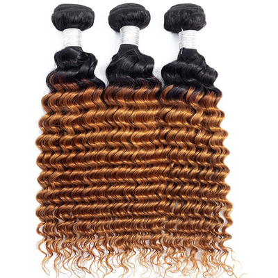 Full Cuticle Ombre Deep Wave Hair Bundles A mistura perfeita de e acessibilidade