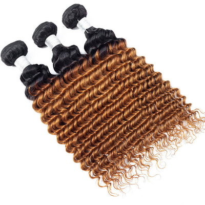 Full Cuticle Ombre Deep Wave Hair Bundles A mistura perfeita de e acessibilidade