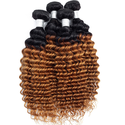 Full Cuticle Ombre Deep Wave Hair Bundles A mistura perfeita de e acessibilidade
