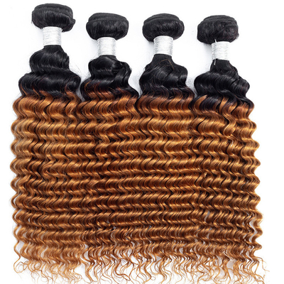 Full Cuticle Ombre Deep Wave Hair Bundles A mistura perfeita de e acessibilidade