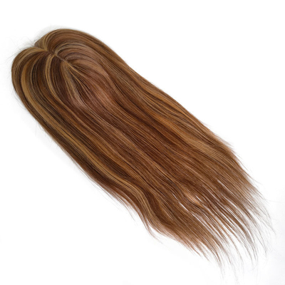 Alta Densidade Parcela Livre Europeia de Seda Base 1B Real Remy cabelo cru Toupee Peruca Peças Toppers para mulheres