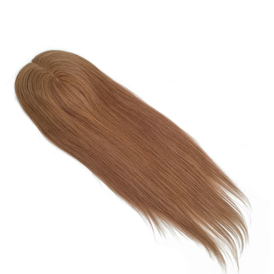 Alta Densidade Parcela Livre Europeia de Seda Base 1B Real Remy cabelo cru Toupee Peruca Peças Toppers para mulheres