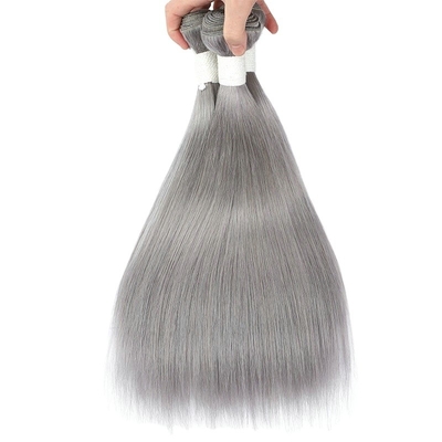 Indian Virgin Raw Cuticle Aligned Grey Grade 10A Pacotes de Cabelos Humanos da Índia Vendor