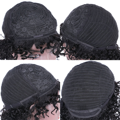 Hot Beauty Curly Curly 100% cabelo humano brasileiro Pixie Cut Perucas de tamanho médio