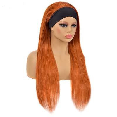 Ginger Color Headband Perucas para Mulheres Negras Fast Shipping Bone Hair Directo Humano