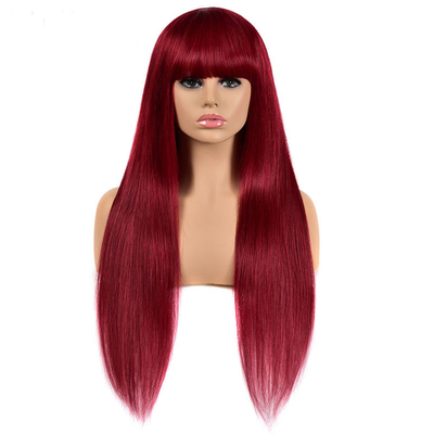 Cútica virgem alinhada osso liso cabelo humano perucas 12A cabelo remy sem derramamento suave