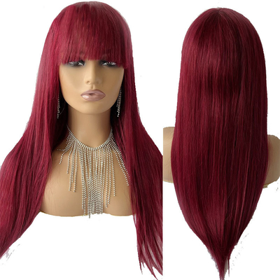 Cútica virgem alinhada osso liso cabelo humano perucas 12A cabelo remy sem derramamento suave