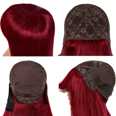Cútica virgem alinhada osso liso cabelo humano perucas 12A cabelo remy sem derramamento suave