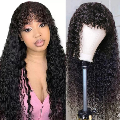 Cútica virgem alinhada osso liso cabelo humano perucas 12A cabelo remy sem derramamento suave