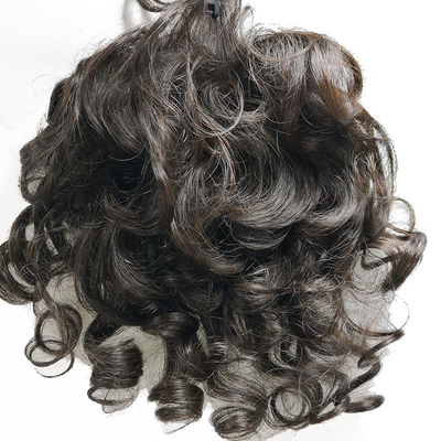 Cobertura completa e estilo encaracolado Remy Hair Toppers com cabelo humano natural brasileiro