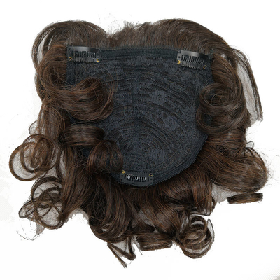 Cobertura completa e estilo encaracolado Remy Hair Toppers com cabelo humano natural brasileiro