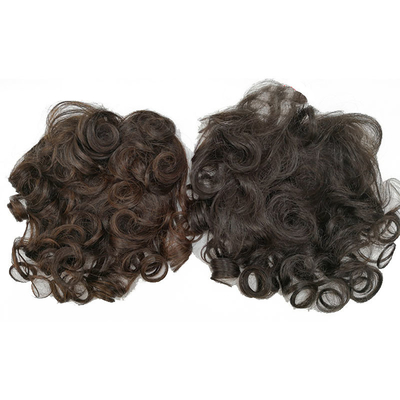 Cobertura completa e estilo encaracolado Remy Hair Toppers com cabelo humano natural brasileiro