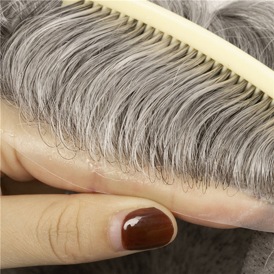 Design esquerdo Super Skin Skin Mirage Homem Cabelo Pubico Pedaços de cabelo para homens