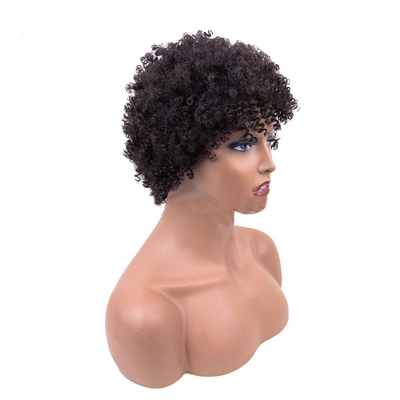 Material base de renda suíça Pixie corte de cabelo humano Perucas para mulheres negras Remy cabelo grau