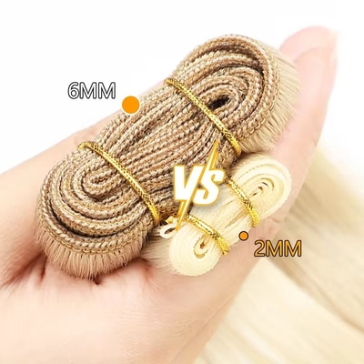 100% Remy Hair Virgem Genius Weft Raw Human Hair Bundle Vários estilos