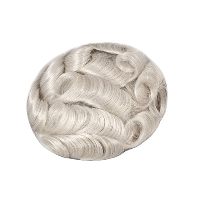 Desenho de Toupee Direito Russo Mano Amarrada Full Scalp HD Lace Sistema de Cabelo Humano Peruca Cabelo Virgem