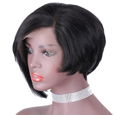 Preço acessível Full Cuticle 13 * 4 renda Frontal Perucas curtas para Design de Moda Pronto para Envio