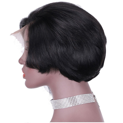 Preço acessível Full Cuticle 13 * 4 renda Frontal Perucas curtas para Design de Moda Pronto para Envio