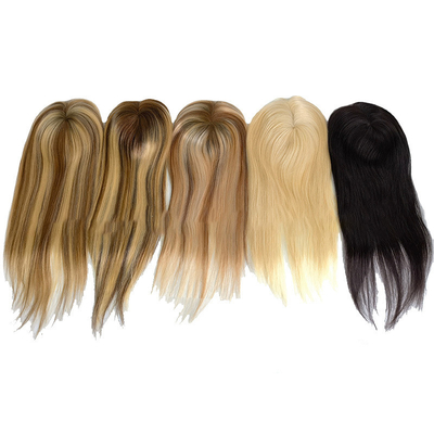 Sistema de substituição de toupe de cabelo longo mono duplo de 6 por 8 para casamentos