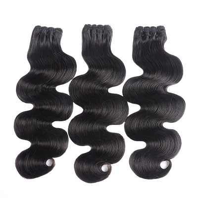 12A Grade Double Drawn Weft Cambojano Peruano Mink Brasileiro Corpo Ondulado Pacotes de Cabelos Humanos