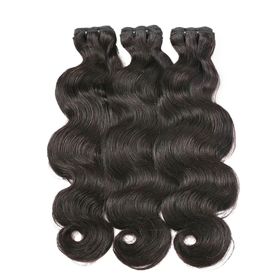 12A Grade Double Drawn Weft Cambojano Peruano Mink Brasileiro Corpo Ondulado Pacotes de Cabelos Humanos
