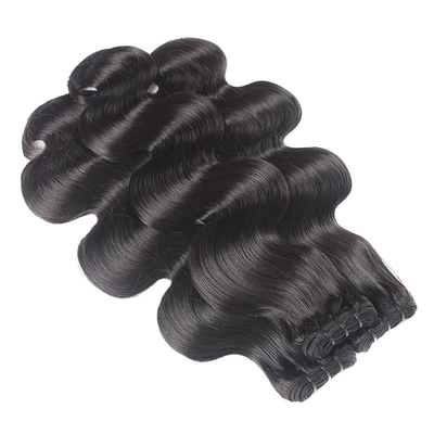 12A Grade Double Drawn Weft Cambojano Peruano Mink Brasileiro Corpo Ondulado Pacotes de Cabelos Humanos