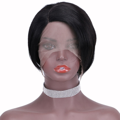 Cabelo humano brasileiro acessível T Parte Frontal Perucas de renda para pequeno/grande/médio tamanho