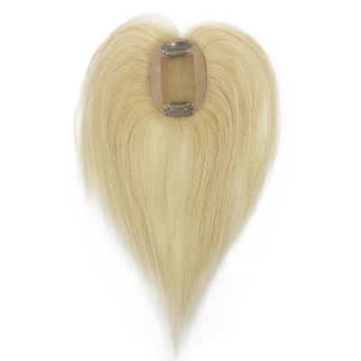 TP29 Toppers de cabelo Platina Loira 613 Cor Um clipe em peça em toupee para perda de cabelo