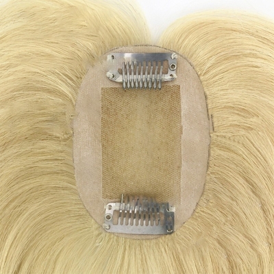 TP29 Toppers de cabelo Platina Loira 613 Cor Um clipe em peça em toupee para perda de cabelo