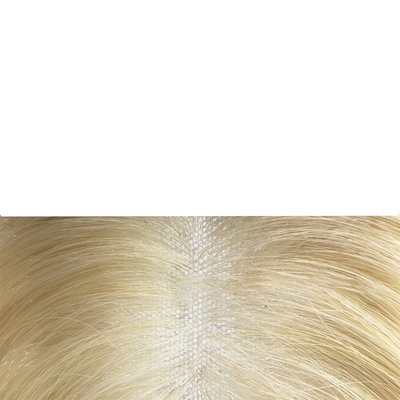 TP29 Toppers de cabelo Platina Loira 613 Cor Um clipe em peça em toupee para perda de cabelo