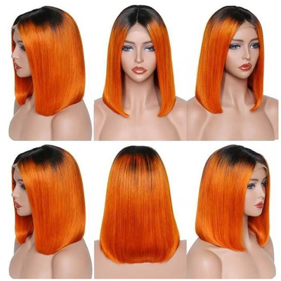 10-14nch Bone Straight 13*4 HD Lace Frontal Raw Virgin 100% Peruvian Short Bob Perucas de Cabelo Humano