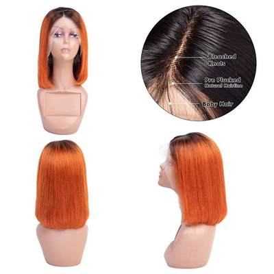 10-14nch Bone Straight 13*4 HD Lace Frontal Raw Virgin 100% Peruvian Short Bob Perucas de Cabelo Humano