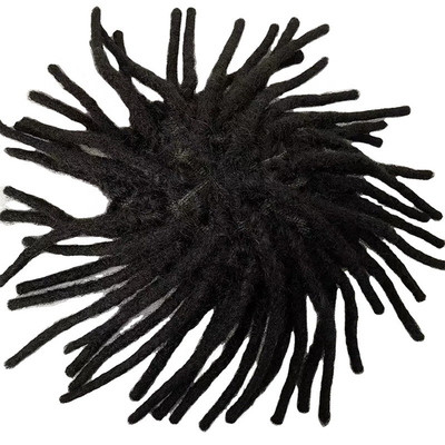 Remy Hair Base de renda suíça Dreadlock Toupee 60% Densidade de cabelo humano Topper para homens