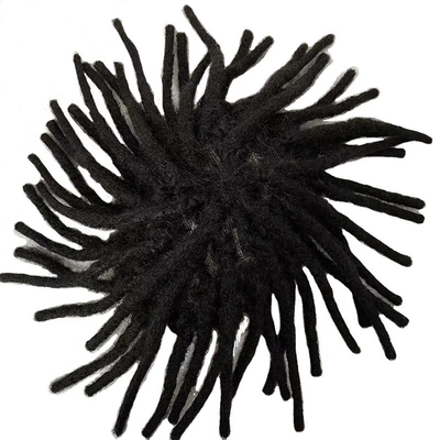 Remy Hair Base de renda suíça Dreadlock Toupee 60% Densidade de cabelo humano Topper para homens