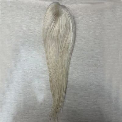 Cabelo virgem 22 polegadas 60 loira livre separação monofilamento cabelo bruto mulheres topper pequena raiz