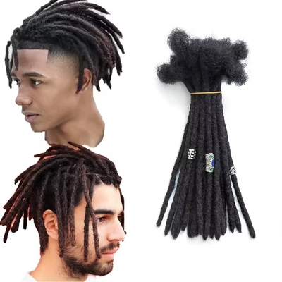 Extenso de cabelo humano Dreadlocks estilo com extremidades encaracoladas estilo de cabelo preto Dreadlocks